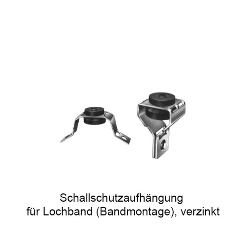 Schallschutzaufhngung fr Lochband