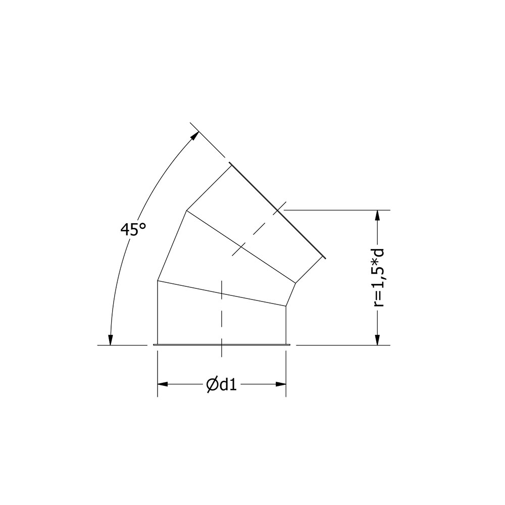 Bogen 45 1.5xd