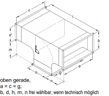 T-Kanal, verzinkt<br>(1003x750x1000 mm)