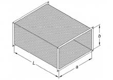 Ausblaskanal gelocht (1003x503x1000 mm)